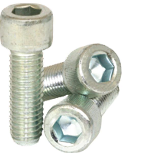 Socket Head Cap Screw, Fine Alloy ZINC-BAKE CR+3 - 5/16"-24x1" (FT), Qty 100