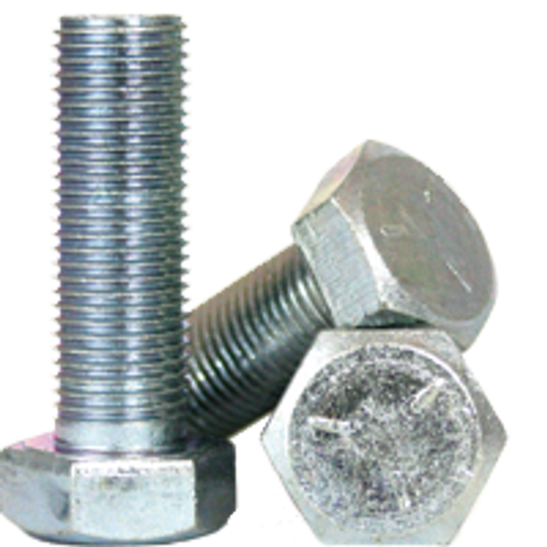 3/8"-16x1 1/8" (FT) HEX CAP SCREWS GRADE 5 COARSE MED. CARBON ZINC CR+3, Qty 100