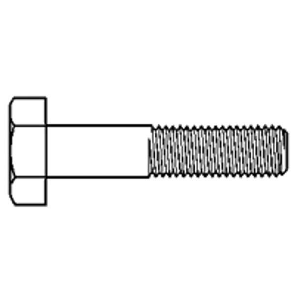 M10-1.50 x 20mm Metric Hex Cap Screw, Class 10.9, Zinc-Yellow Cr+6, Fully Threaded, Qty 100