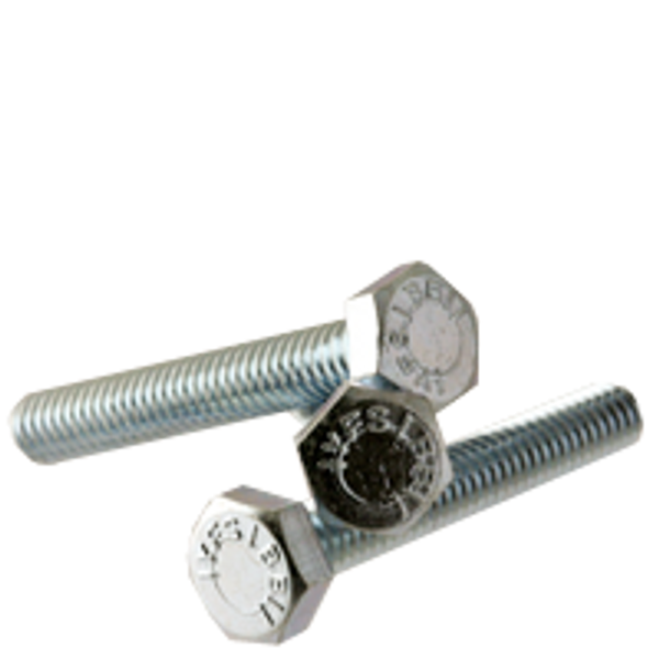 5/16"-18 x 3 1/4" Hex Tap Bolts, Zinc Cr+3, Grade 5, Fully Threaded, Medium Carbon, Qty 20