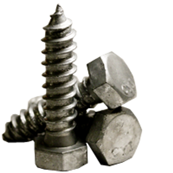 5/16"-9 x 1" Hex Lag Screw, Hot Dipped Galvanized, Low Carbon, Qty 100