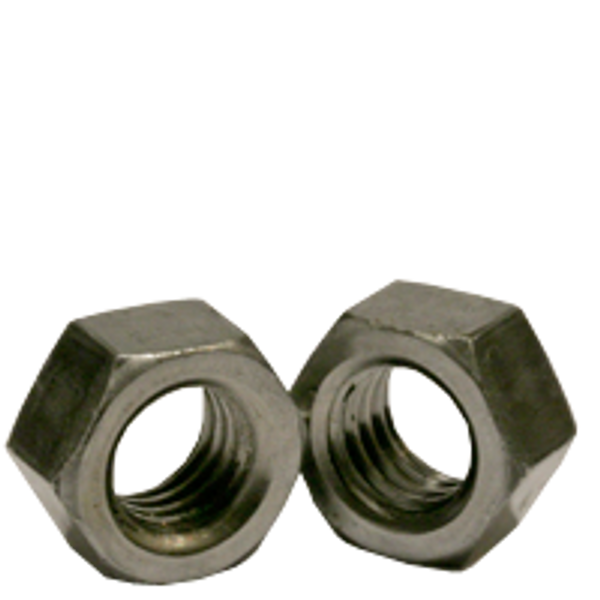 5/16"-18 Hex Nuts, Plain, Coarse, Low Carbon, Qty 100