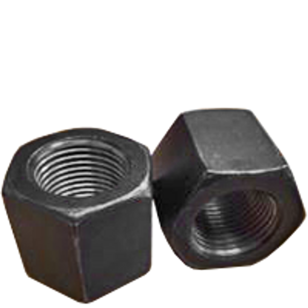 7/16"-20 High Nuts, Hardened, Grade 8, Plain, Qty 100