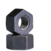 1 1/8"-8 Heavy Hex Nuts, Grade 2H, Plain, A194 / SA 194, Qty 350