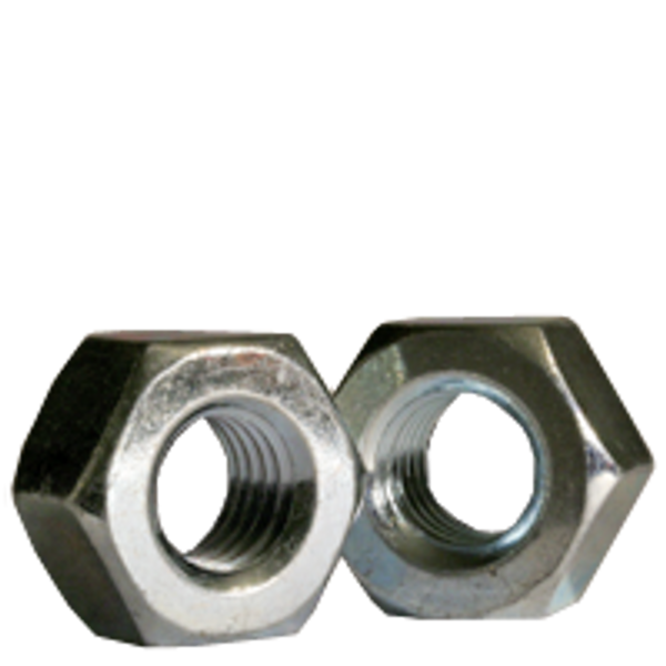 5/16"-18 Heavy Hex Nuts, Zinc Cr+3, Grade A, Coarse, A563, Qty 100