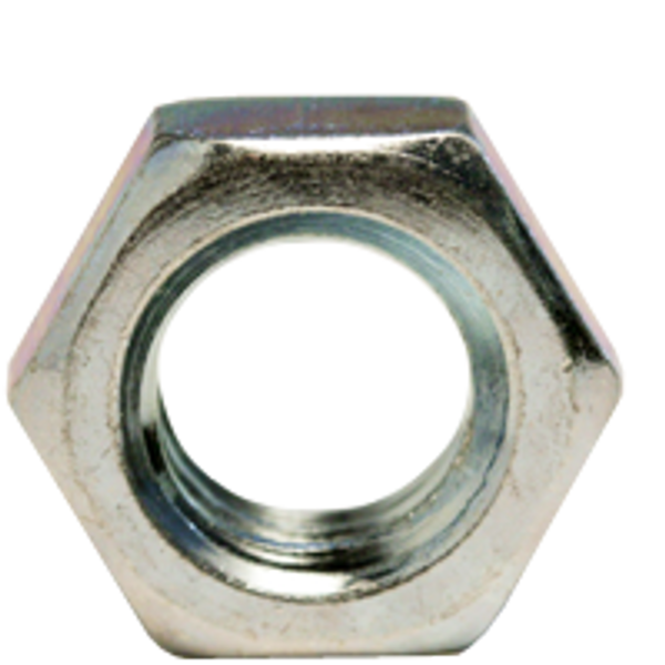 7/16"-20 Hex Jam Nuts, Zinc Cr+3, Fine, Low Carbon, Qty 100