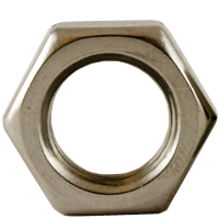 M12-1.75 Hex Thin Nuts, 316 Stainless Steel, DIN 439-2 Type B, Qty 100
