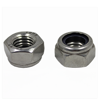 M8-1.25 Nylon Insert Thin Lock Nuts, Stainless Steel A4-70, Coarse, DIN 985, Qty 100