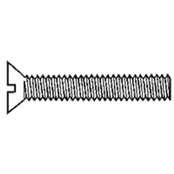 #4-40 x 1/4" Machine Screw, Brass, Slotted Round Head, Qty 100
