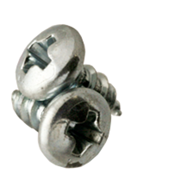 #6-20 x 1/2" Indent HWH Unslotted Tapping Screws, Type AB, Zinc Cr+3, Qty 100