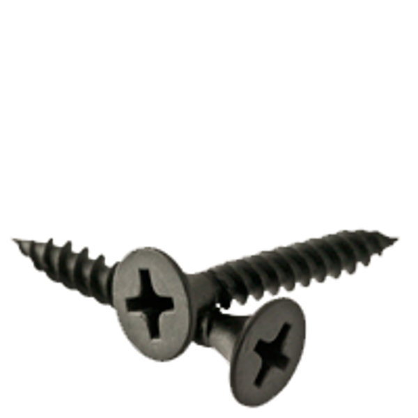 #6 x 1 5/8" Drywall Screws, Phillips Bugle, Gray Phosphated, Fine, Hi-Lo Thread, Qty 175