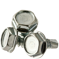 #10-24 x 1" Self Drilling Screws, Phillips Wafer, #3 Point, Zinc Cr+3, Fully Threaded, Qty 250