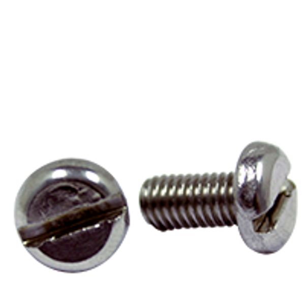 M8-1.25x25 MM,(FT) DIN 85, PAN SLOT MACHINE SCREW A2, Qty 100