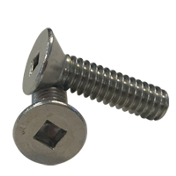 #8-32x2",(FT) MACHINE SCREWS SQUARE FLAT HEAD STAINLESS A2 (18-8), Qty 500