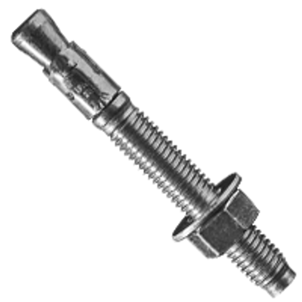 3/4"-10 x 5 1/2" Wedge Anchor, Ultrawedge, Zinc Cr+3, Steel, Qty 20