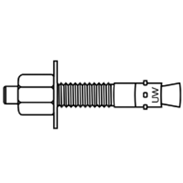 3/8"-16x5" UltraWedge Anchors, 316 STAINLESS STEEL (INCH), Qty 50