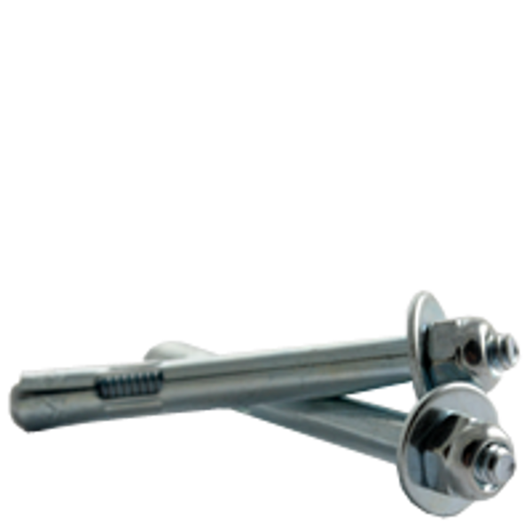 1/4" x 2 1/4" Sleeve Anchor, Acorn Nut, Zinc Cr+3, Qty 100