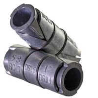 5/8" Expansion Shield Anchor Double, Zinc Alloy, Qty 25