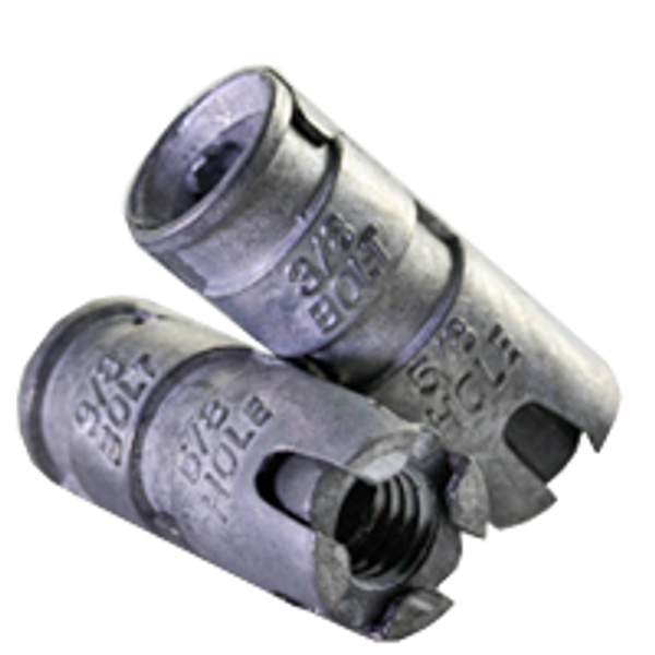 5/16" Expansion Shield Anchor Single, Zinc Alloy, Qty 50