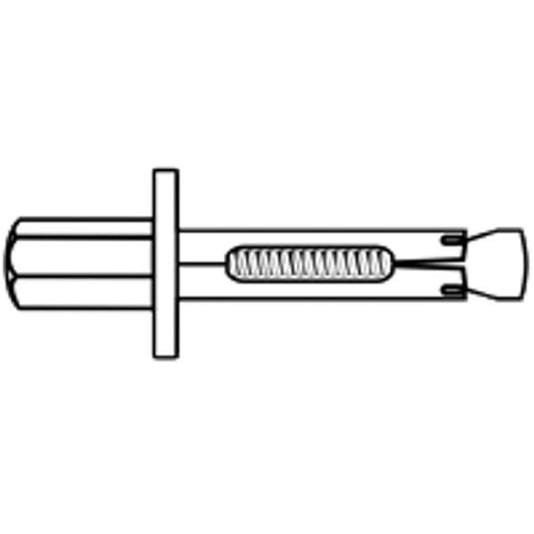 3/8"x1 7/8" SLEEVE TYPE ROD HANGERS ZINC, Qty 50