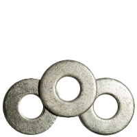 1" USS Flat Washers, Hot Dipped Galvanized, Low Carbon, Qty 5