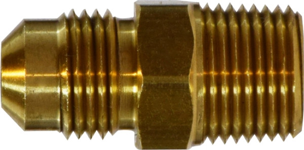 Midland Metal 10270EH Extra Heavy Union, 1/2 in Male SAE 45 deg Flared x 3/4 in MNPTF, Brass
