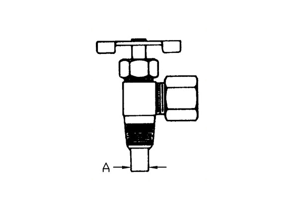 Midland Metal 1/4X1/8 NEEDLE VALVE - 103CHV