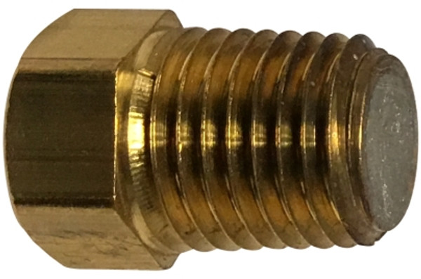 Midland Metal 10610 Fusible Pipe Plug, 3/8 in SAE 45 deg Flared, Brass