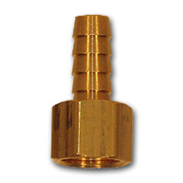 Midland Metal 29FS-22 Hose to Ball End Swivels, MAF/USA HOSE BARB, 1/8 Hid x 1/8 Npsm Fe Ball End, MAF/USA Brass Fittings
