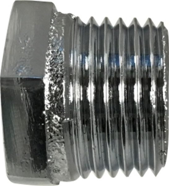 Midland Metal 45502 Bushing, 3/8 in MIP x 1/4 in FIP, Brass, Chrome-Plated