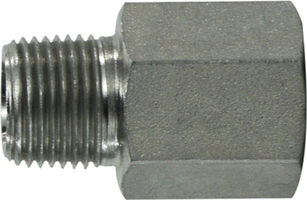 Midland Metal 5405128 Expanding Pipe Connector, 3/4 in MPT x 1/2 in FPT, Steel