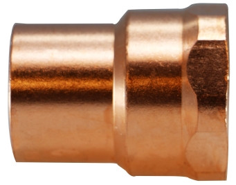 Midland Metal 77351 Female Pipe Adapters, Copper Sweat Fittings, 3/4 x 1/2 Female Adapter C x F, Nipples and Fittings