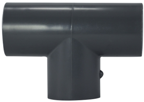 Midland Metal 801007 Pipe Tee, 3/4 in Slip x 3/4 in Slip x 3/4 in Slip, PVC, Gray, SCH 80 Schedule