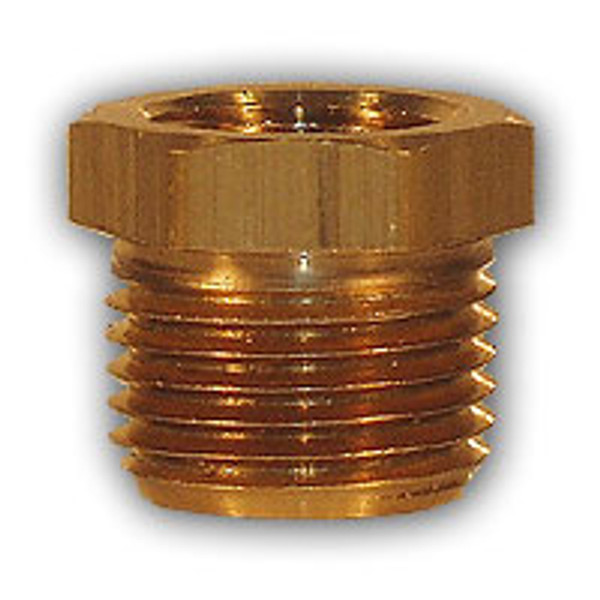 Mid-America Fittings LF110-126 Hex Bushing, 3/4 in MPT x 3/8 in FPT, 0.94 in, Brass