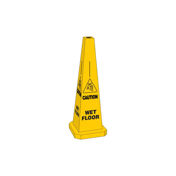 BRADY Warning System Floor Cone,35 In. 77202