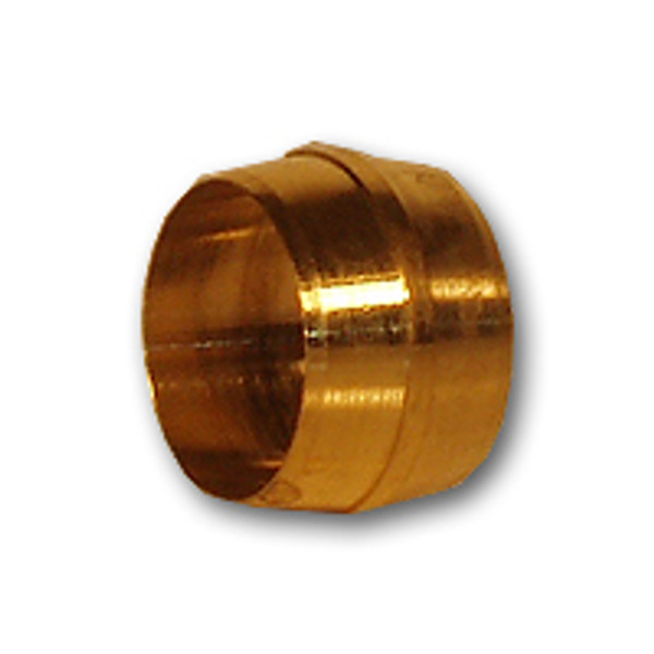 Midland Metal NT60-4 NAB Sleeves, MAF AIR BRAKE, 1/4 Od Dot Nab Brass Sleeve, MAF/USA Brass Fittings