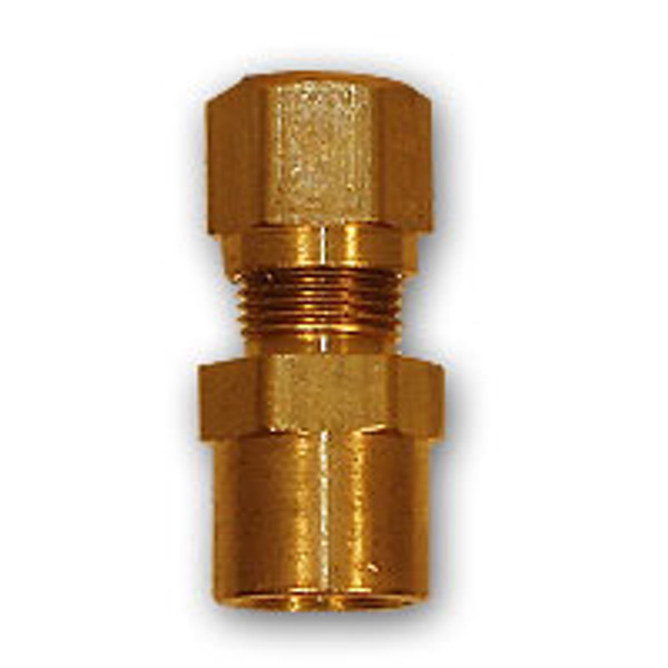 Mid-America Fittings NT66-108 Adapter, 5/8 in Tube OD x 1/2 in FNPT, Brass