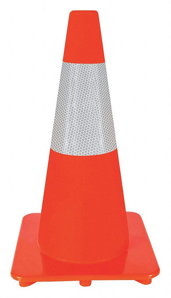 GENERIC Traffic Cone,18In,Orange 6FGZ4