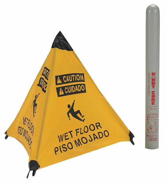 HANDY CONE Handy Cone, Wet Floor, Eng/Sp 17194I