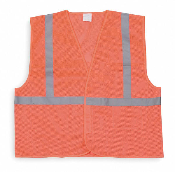 CONDOR High Visibility Vest,Class 1,L,Orange 1YAD5