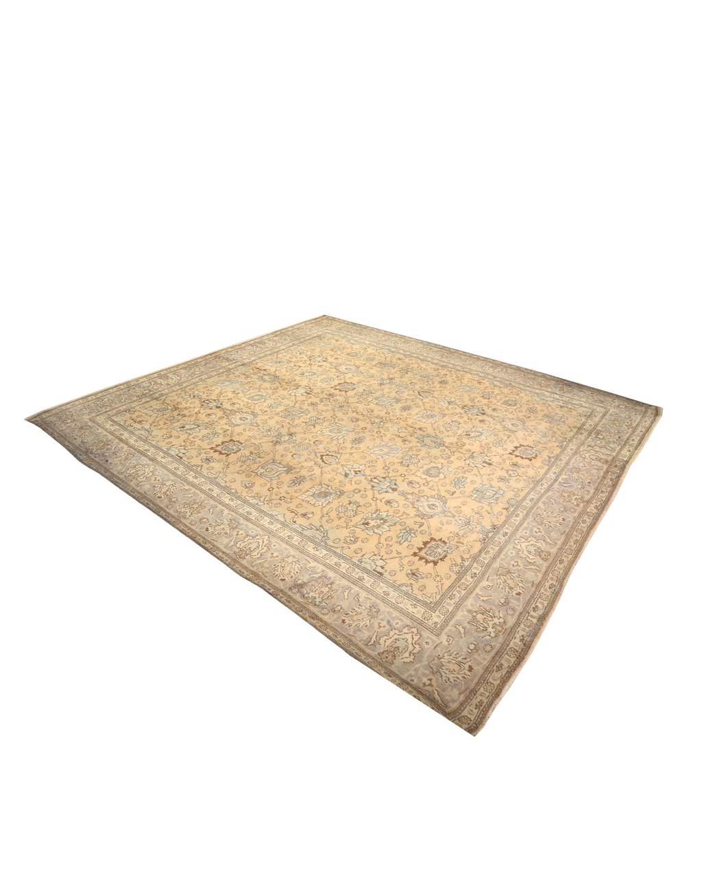 12' 8 x 9' 10 Tabriz Authentic Persian Hand Knotted Area Rug Los