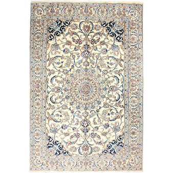 9' 11 x 6' 6 Nain Authentic Persian Hand Knotted Area Rug | Los Angeles Home of Rugs