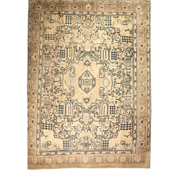 12' 12 x 9' 9 Tabriz Authentic Persian Hand Knotted Area Rug | Los Angeles Home of Rugs