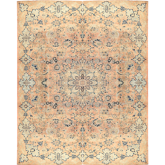 14' 2 x 10' 10 Kashan Authentic Persian Hand Knotted Area Rug | Los Angeles Home of Rugs