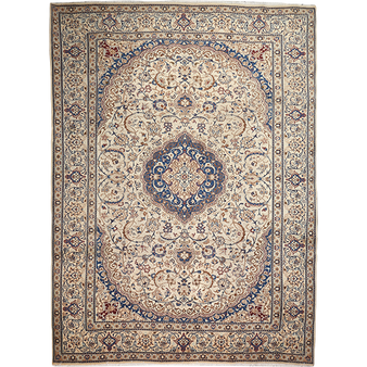 13' 5 x 9' 10 Nain Authentic Persian Hand Knotted Area Rug | Los Angeles Home of Rugs