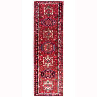 10' 8 x 3' 1 Karaja Authentic Persian Hand Knotted Area Rug | Los Angeles Home of Rugs