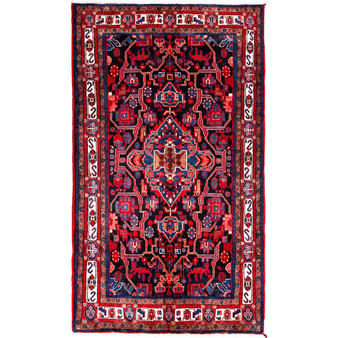 9' 10 x 5' 7 Nahavand Authentic Persian Hand Knotted Area Rug | Los Angeles Home of Rugs