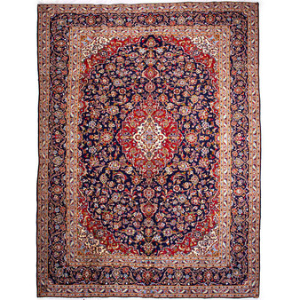 11' 6 x 8' 2 Kashan Authentic Persian Hand Knotted Area Rug | Los Angeles Home of Rugs