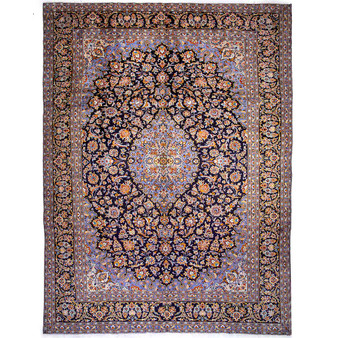 13' 5 x 9' 9 Kashan Authentic Persian Hand Knotted Area Rug | Los Angeles Home of Rugs