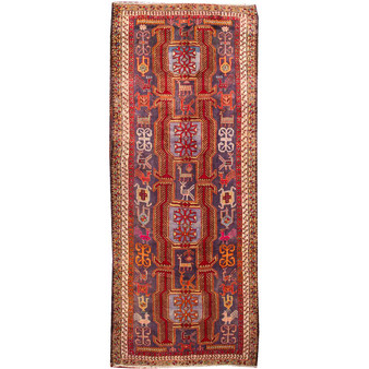 9' 11 x 4' 1 Ardabil Authentic Persian Hand Knotted Area Rug | Los Angeles Home of Rugs